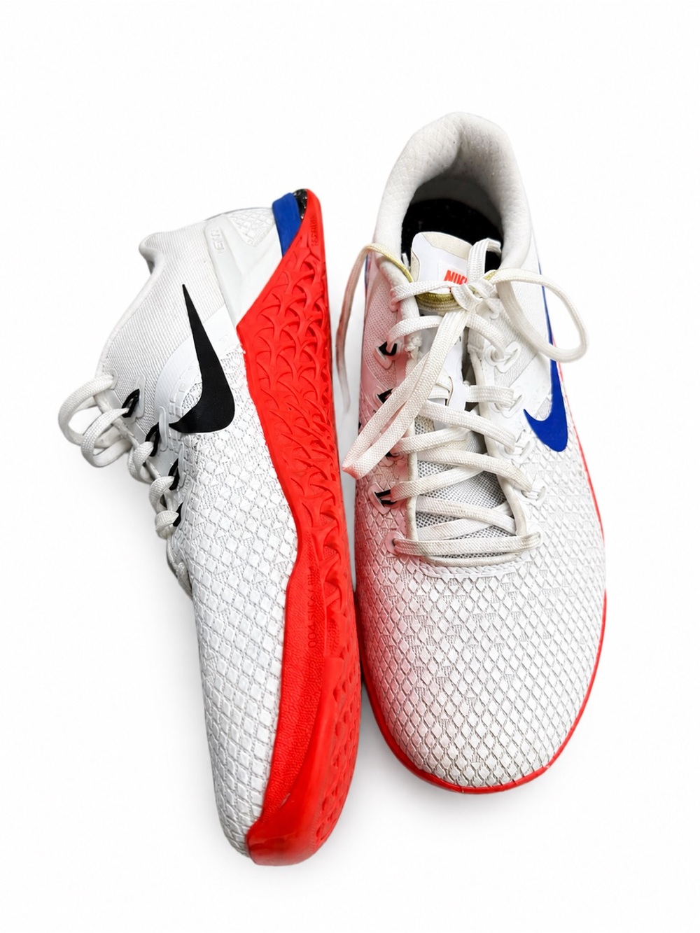 Nike Metcon 4 White Game Royal Total Orange Cross Training Shoes 9